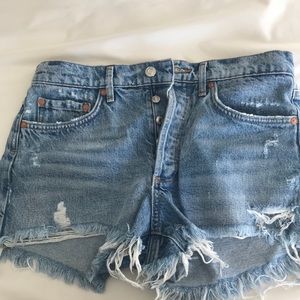 Lightly worn Agolde denim shorts